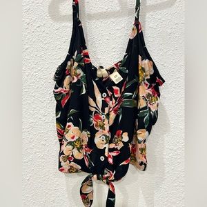 Roxy crop blouse